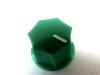 GREEN ABS 15MM 7 SIDED CONTROL POTENTIOMETER KNOB 5007-5